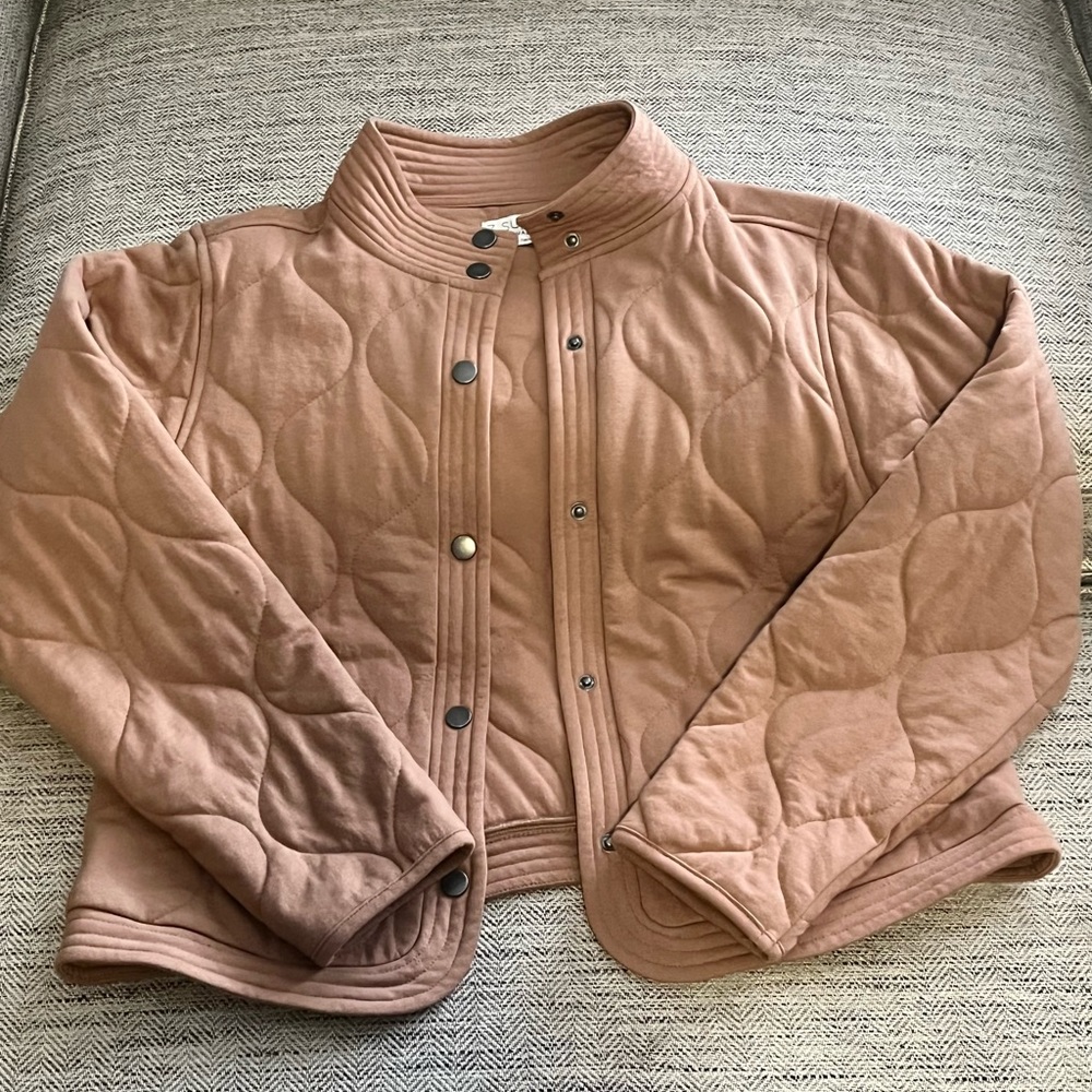 Z Supply Redwood Quilted Jacket, Color: Saddle, Size: Small